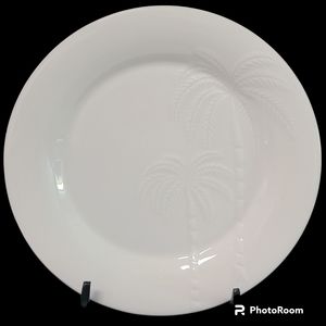 Casual Settings by Oneida Palms White Dinner Plates Set of 4
